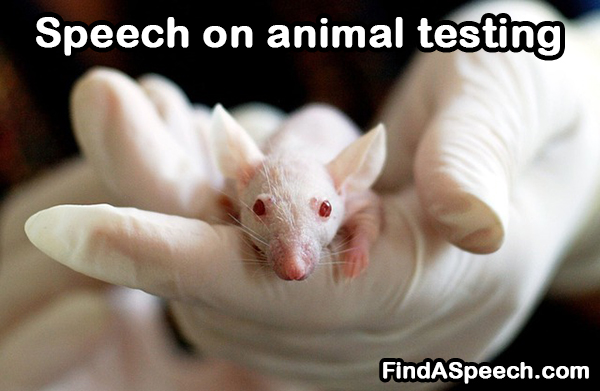 speech on animal testing
