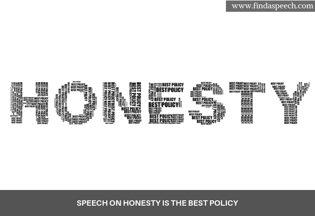 Speech on Honesty is the best policy