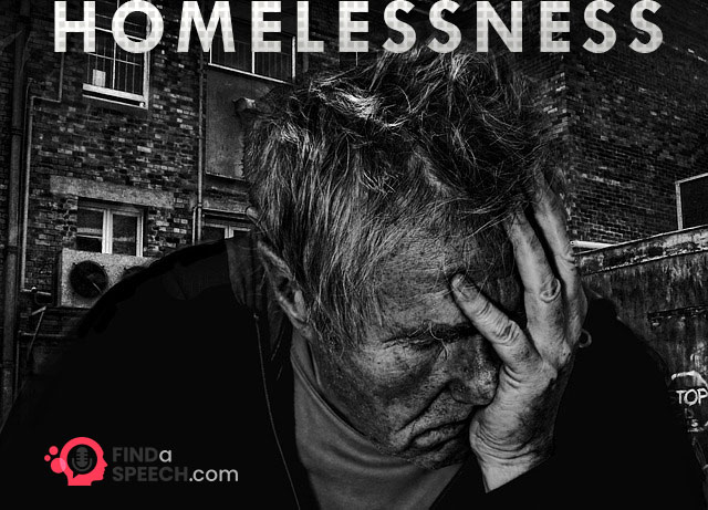 homeless persuasive speech