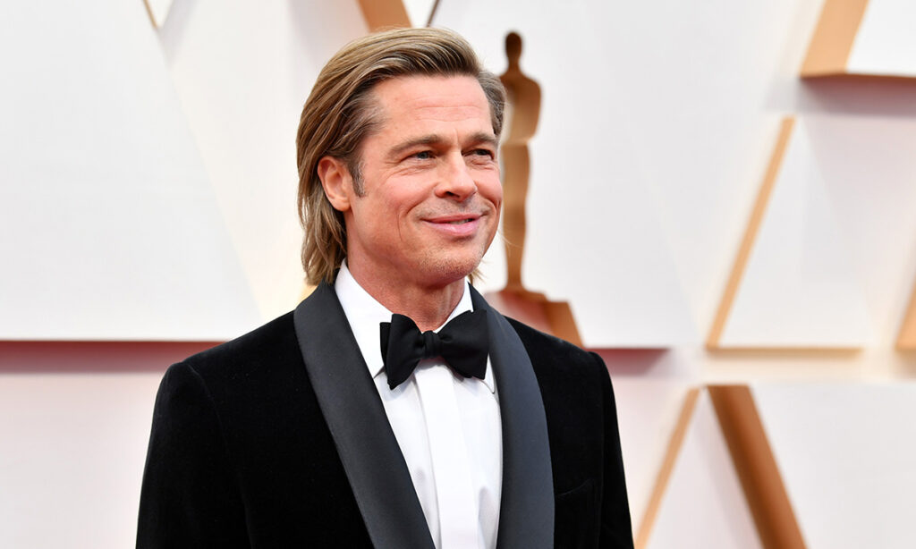 Brad Pitt's Razor Tongued Speech and Razor Sharp Suit at the Oscars 2022