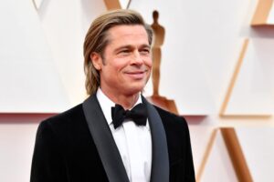Brad Pitt’s Razor Tongued Speech and Razor Sharp Suit at the Oscars 2023