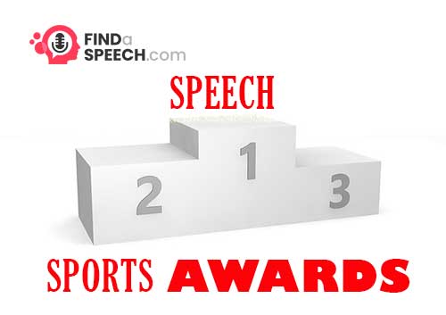 Sports Awards Speech
